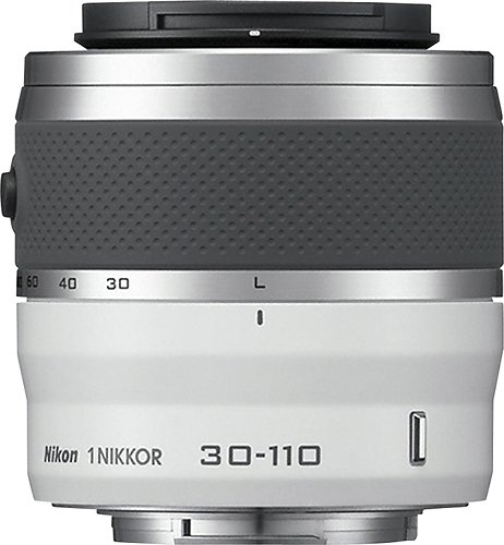  1 NIKKOR 30-110mm f/3.8-5.6 VR Telephoto Zoom Lens for Select Nikon 1 Cameras - White