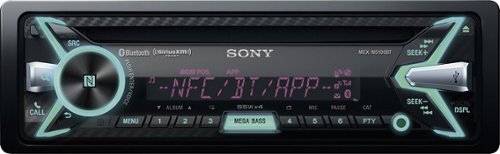  Sony - CD - Built-In Bluetooth - Satellite Radio-Ready In-Dash Receiver with Detachable Faceplate - Black