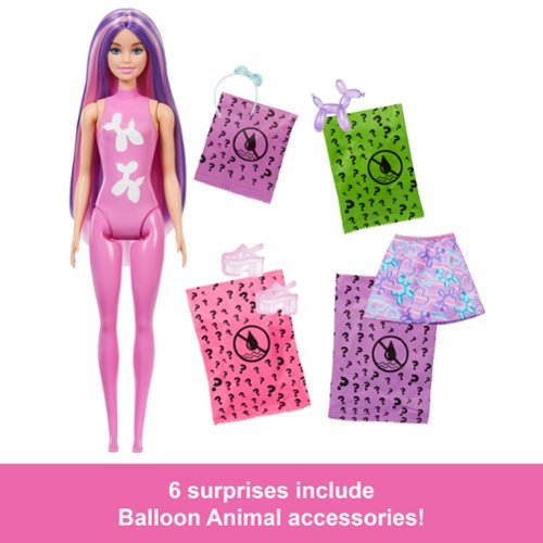 Barbie Color Reveal Balloon Animals Series Doll Syles May Vary