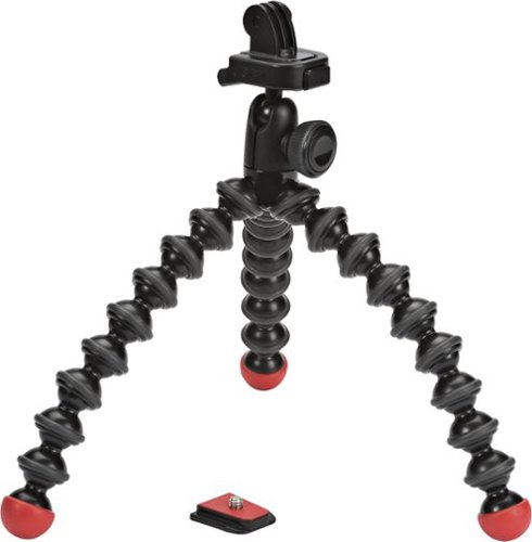  JOBY - GorillaPod Action Tripod With Mount for GoPro Cameras - Black/Red