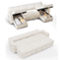 Vipbear - 81" U Shaped Pull Out Couches for Living Room with Storage Chaise, USB Port&Cupholder - Beige-Front_Standard
