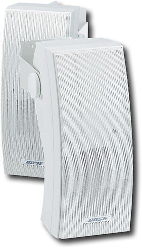 Bose - 251 Wall Mount Outdoor Environmental Speakers - Pair - White