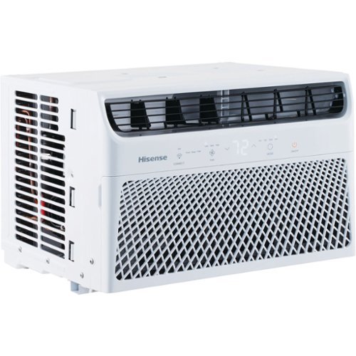 Hisense - 8,000 BTU 350 Sq. Ft. Smart Window Air Conditioner with Wi-fi and Remote Control - White