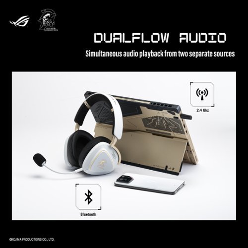 ASUS ROG Delta II Wireless RGB Gaming Headset for PC/Mac, Xbox