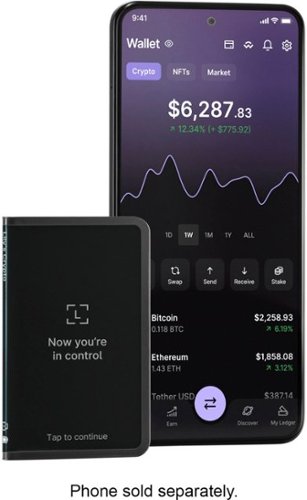 Ledger Stax Crypto Hardware Wallet with Folio - Curved E Ink Touch Screen - Bluetooth - Graphite SHOP ONLINE