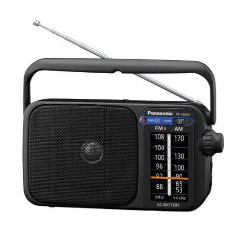 Panasonic - Portable Digital AM/FM Radio - Black