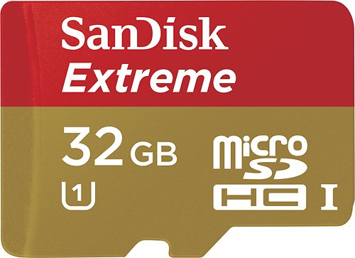  SanDisk - Extreme 32GB microSDHC Class 10 UHS-1 Memory Card