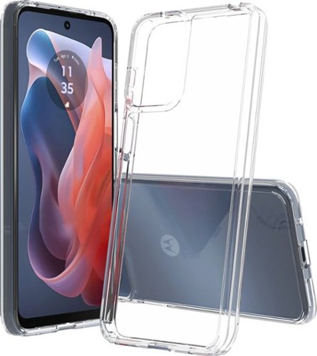 SaharaCase Hybrid-Flex Hard Shell Series Case for Motorola Moto G Play (2024) - Clear GLOBAL SHIPPING