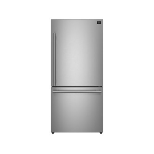 Forno Appliances - Milano Espresso 17.2 Cu. Ft. Freestanding Bottom Freezer Refrigerator with Right Swing Door - Stainless Steel