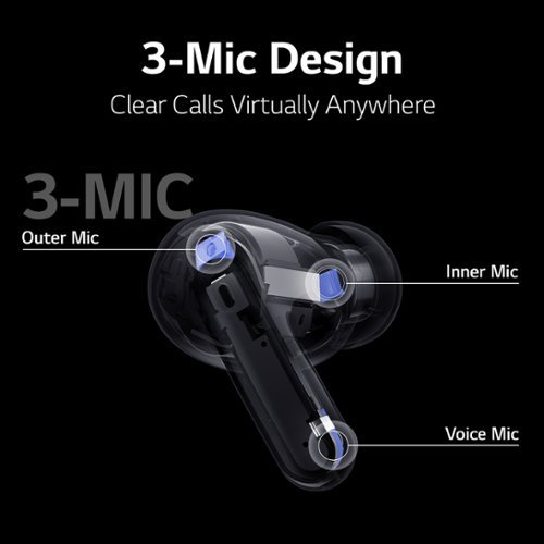 LG TONE Free True Wireless Active Noise Cancellation Headphones with Plug and Wireless - Black BUY IN SAUDI ARABIA