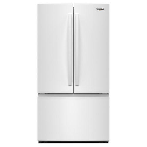  Whirlpool - 36 in. Wide 31 cu. ft. French Door Refrigerator with Ice Maker and Family-Sized Capacity - White