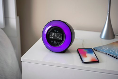 iHome PowerClock Glow - Bluetooth Color Changing FM Alarm Clock Radio - Black BUY IN QATAR