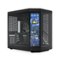 HYTE - Y70 Touch Infinite Mid Tower Aesthetic Gaming PC Case with 2.5K IPS Touchscreen and Riser Cable - Pitch Black-Front_Standard
