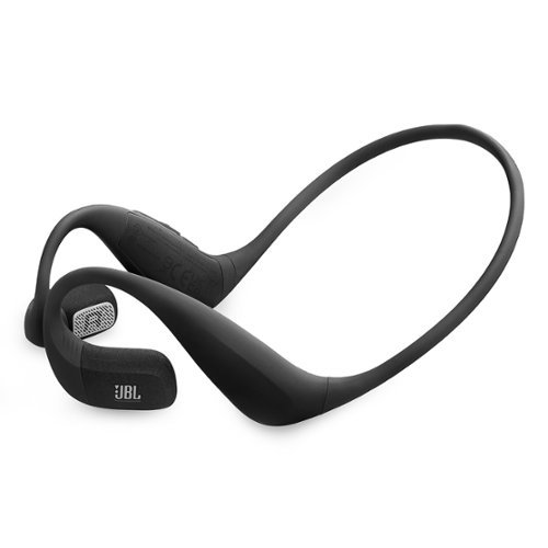 JBL - Endurance Pace True Wireless Over Ear Sports Headphones with Noise Cancellation - Black-Front_Standard 