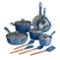 Tramontina - 14PC Cold Forged Cookware Set - Blue-Angle_Standard
