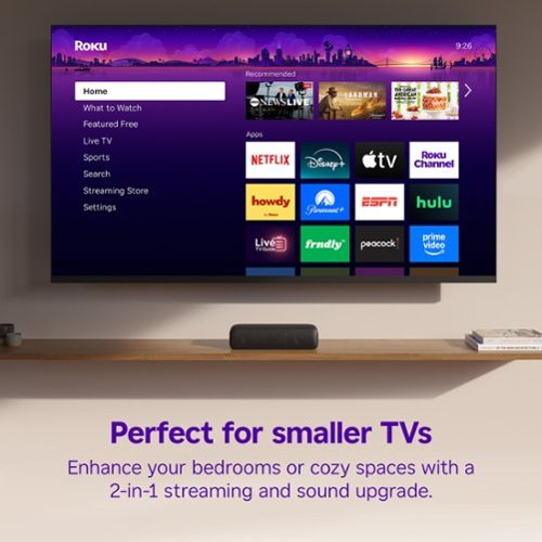 Roku Streambar SE | 2-in-1 TV Soundbar and 4K HDR Streaming Device, Premium Speakers, & Enhanced Speech Clarity - Black WHERE TO BUY