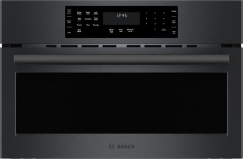 Bosch - 800 Series 1.6 Cu. Ft. Convection Built-In Microwave with Sensor Cooking - Black Stainless Steel