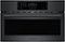 Bosch - 800 Series 1.6 Cu. Ft. Convection Built-In Microwave with Sensor Cooking - Black Stainless Steel-Front_Standard