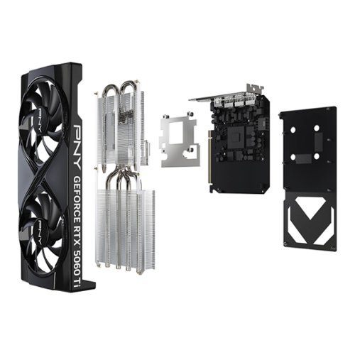 PNY NVIDIA GeForce RTX 5060 Ti Overclocked 8GB GDDR7 PCI Express 5.0 Graphics Card with Dual Fan - Black BUY IN SAUDI ARABIA