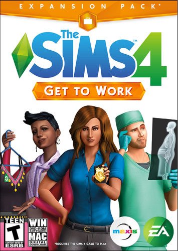  The Sims 4: Get To Work Expansion Pack Standard Edition - Windows, Mac