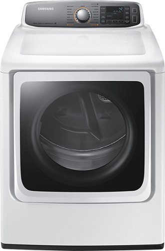  Samsung - 9.5 Cu. Ft. 15-Cycle Steam Gas Dryer - White
