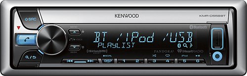 Kenwood - CD - Built-In Bluetooth - Apple® iPod®-Ready - Satellite Radio-Ready - In-Dash Receiver - Silver/Black
