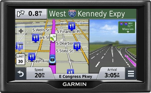 Garmin - nüvi 57LM 5" GPS with Lifetime Map Updates - Black-Front_Standard 