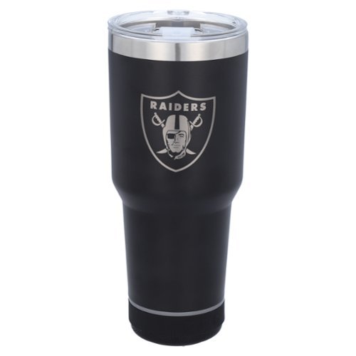 The Memory Company - Las Vegas Raiders 30oz. Stainless Steel LED Bluetooth Tumbler - Multicolor-Front_Standard 