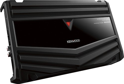  Kenwood - KAC Class AB Bridgeable Multichannel Amplifier with Variable Low-Pass Crossover - Black