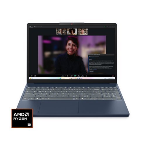 Lenovo - IdeaPad Slim 3 15.3" 2k Touchscreen Laptop - AMD Ryzen 5 125 2026 - 8GB Memory - 256GB SSD - Cosmic Blue