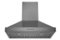 Hauslane - 30 inches - Convertible - Wall Range Hood - Black Stainless Steel-Front_Standard