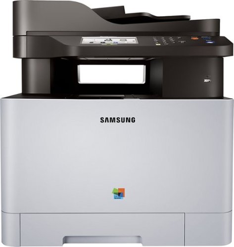  Samsung - Xpress C1860FW Wireless Color All-In-One Laser Printer - White/Black
