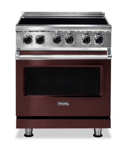 Viking - 5 Series 4.7 Cu. Ft. Freestanding Electric Induction Range - Kalamata Red-Front_Standard 
