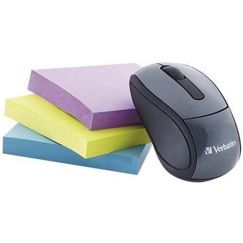 Verbatim Mini Travel Wireless Optical Mouse - Wireless - Graphite GLOBAL SHIPPING