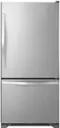Front. Whirlpool - 21.9 Cu. Ft. Bottom-Freezer Refrigerator - Stainless Steel.