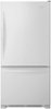 Whirlpool - 22 Cu. Ft. Bottom-Freezer Refrigerator with SpillGuard Glass Shelves - White-Front_Standard 