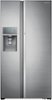Samsung - 28.5 Cu. Ft. Side-by-Side Refrigerator with Food Showcase Door and Thru-the-Door Ice and Water - Stainless Steel-Front_Standard 