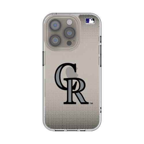 Keyscaper - MLB - Colorado Rockies Linen Logo iPhone Clear Case - 16e - Multicolor-Front_Standard 