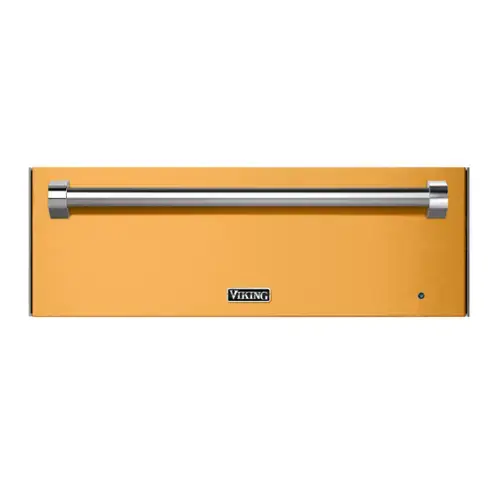 Front. Viking - 30"W. Warming Drawer-Daffodil - Daffodil.