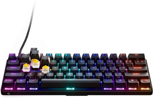 SteelSeries Apex 9 Mini 60% Wired Optical OptiPoint Adjustable Actuation Switch Gaming Keyboard with Rapid Tap - Black BUY IN MIDDLE EAST