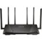 ASUS - Wireless-AC3200 Tri-Band Wi-Fi Router - Black-Front_Standard