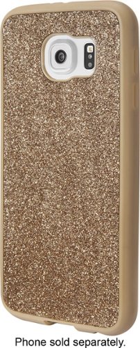  Insignia™ - Case for Samsung Galaxy S6 Cell Phones - Glitter Champagne