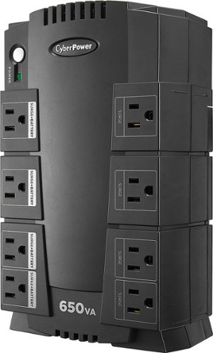  CyberPower - 650VA Battery Back-Up System - Black