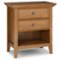 Simpli Home - Amherst Bedside Table - Light Golden Brown-Front_Standard