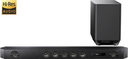 Sony - 7.1-Channel Hi-Res Soundbar with Wireless Subwoofer - Black