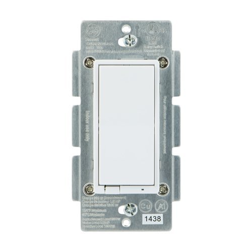  GE - Z-Wave Wireless Smart In-Wall Light Switch - White