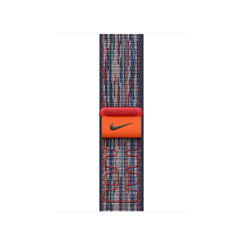 Apple - 42mm Nike Sport Loop - Blue/Red-Angle_Standard 