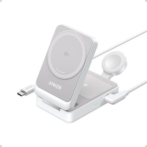Anker - MagGo 3-in-1 Qi2 15W Wireless Charging Station - White