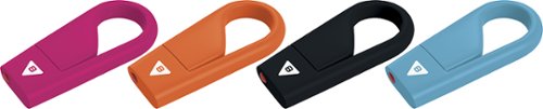  EMTEC - Hook 8GB USB 2.0 Flash Drive - Pink/Green/Orange/Black/Blue