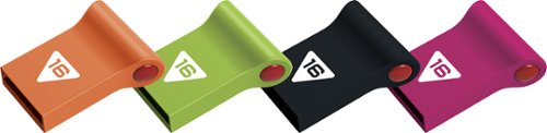  EMTEC - Nano Pop 16GB USB 2.0 Flash Drive - Pink/Green/Orange/Black/Blue